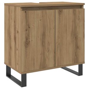 vidaXL Bathroom Cabinet Artisan Oak 58x33x60 cm Engineered Wood