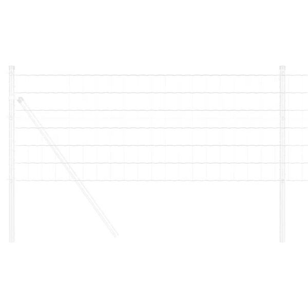 vidaXL Euro Fence Silver 0.4 x 10 m Hot dip galvanized iron