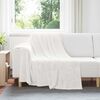 vidaXL Throw Blanket White 150 x 200 cm Fleece