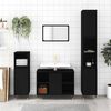 vidaXL Bathroom Cabinet Black 80x33x60 cm Engineered Wood