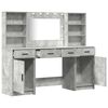 vidaXL Dressing Table Set 3 pcs Concrete Grey Engineered Wood