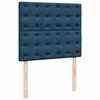 vidaXL Box Spring Bed with Mattress Blue 120x200 cm Velvet