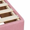 vidaXL Box Spring Bed with Mattress Pink 90x190 cm Velvet