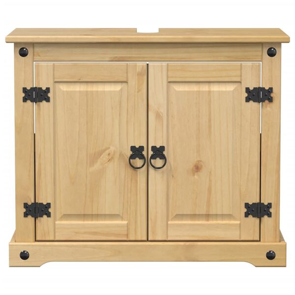 vidaXL Bathroom Sink Cabinet Corona 73x33x60 cm Solid Wood Pine