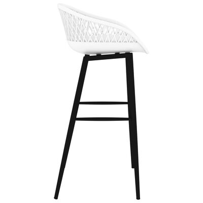 vidaXL Bar Chairs 4 pcs White