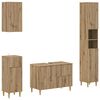 vidaXL 4 Piece Bathroom Cabinet Set ARNHEM Artisan Oak Engineered Wood