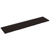 vidaXL Wall Shelf Dark Brown 220x50x(2-4) cm Treated Solid Wood Oak