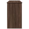 vidaXL Dressing Table with Mirror Brown Oak 100x45x76 cm