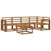 vidaXL Outdoor Sofa Set 6 pcs Natural Solid Acacia Wood