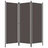 vidaXL 3-Panel Room Divider Anthracite 150x180 cm