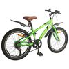 vidaXL Kids Bike 24'' 6-Speed for 8-12 Years Old Green