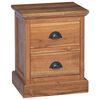 vidaXL Bedside Table Natural 40 x 30 x 50 cm Solid Teak Wood