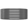 vidaXL Garden Raised Bed Galvanised Steel 322x100x36 cm Anthracite