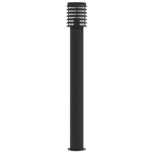 vidaXL Outdoor Floor Lamp Black 110cm Stainless Steel