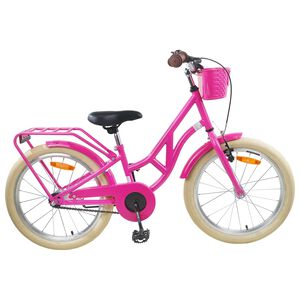 vidaXL Kids Bike 20'' for 6-11 Years Old Dark Pink