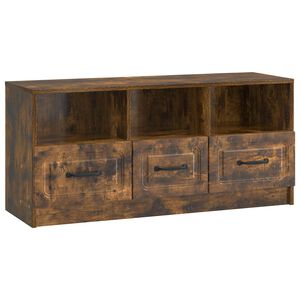 vidaXL TV Cabinet Smoked Oak 102 x 34.5 x 47 cm Engineered Wood
