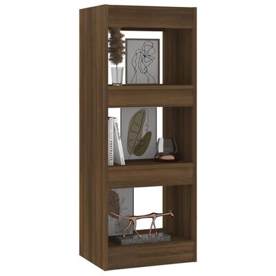 vidaXL Book Cabinet/Room Divider Brown Oak 40x30x103 cm Engineered Wood