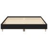 vidaXL Bed Frame Black Oak 203 x 153 x 25 cm Engineered Wood
