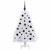 vidaXL Artificial Hinged Christmas Tree White 120 cm PVC and Steel