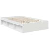 vidaXL Bed Frame with Headboard White 120 x 190 cm Solid Pine Wood
