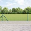 vidaXL Fence Post Green 50 x 0.6 m (13 mm mesh) Steel and PVC