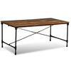 vidaXL Dining Table | Multicolour | Solid reclaimed wood and powder-coated steel