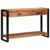 vidaXL Console Table Brown 120 x 33 x 75 cm Solid Acacia Wood