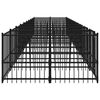 vidaXL Outdoor Dog Kennel Steel 18.77 m&sup2;