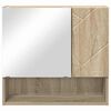 vidaXL Mirror Cabinet Sonoma oak 59 x 17 x 55 cm Engineered wood