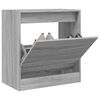 vidaXL Shoe Cabinet Grey Sonoma 60x34x63.5 cm Engineered Wood