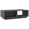 vidaXL Coffee Table Grey 110x50x33.5 cm Solid Pinewood