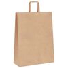 vidaXL Paper Bags 250 pcs with Handles Brown 32x12x42 cm