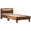 vidaXL Bed Frame Old wood 90 x 200 cm Engineered wood