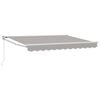 vidaXL Manual Retractable Awning Light Grey 3 x 2 m