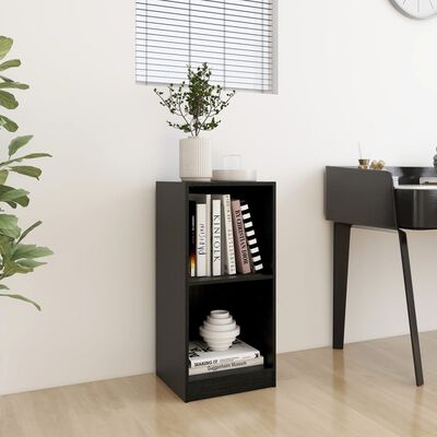 vidaXL Side Cabinet Black 35.5x33.5x76 cm Solid Pinewood
