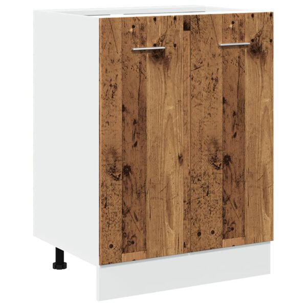 vidaXL Bottom Cabinet Lyon Old Wood 60x46x81.5 cm Engineered Wood
