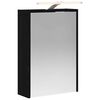 vidaXL Bathroom Mirror Cabinet Black Oak 43 x 16 x 62.5 cm