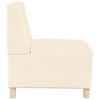 vidaXL Modular Sofa Unit Armless Cream 55 x 74 x 82 cm Corduroy Fabric