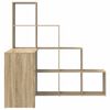 vidaXL Corner Desk Sonoma Oak 101.5 x 149.5 x 149.5 cm Engineered Wood