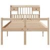 vidaXL Bookcase Bed without Mattress 135x190 cm Doouble Solid Wood Pine