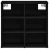 vidaXL Shoe Cabinet 2 pcs Black Oak 52 x 30 x 50.5 cm Engineered Wood