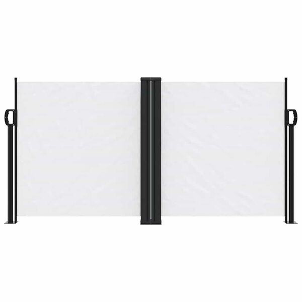 vidaXL Retractable Side Awning White 120x1200 cm