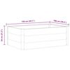 vidaXL Garden Raised Bed WPC 150x100x54 cm Grey
