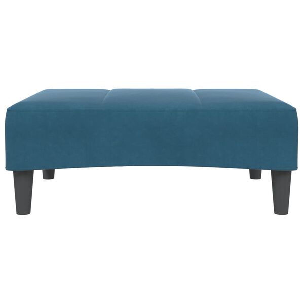 vidaXL Footstool Blue 77x55x31 cm Velvet