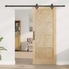 vidaXL Sliding Door ORKDAL Brown 83 x 202 cm Solid Pine Wood