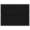 vidaXL Sink Cabinet with Built-in Basin Black Engineered Wood