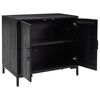 vidaXL Sideboard Black 75x35x70 cm Solid Pinewood