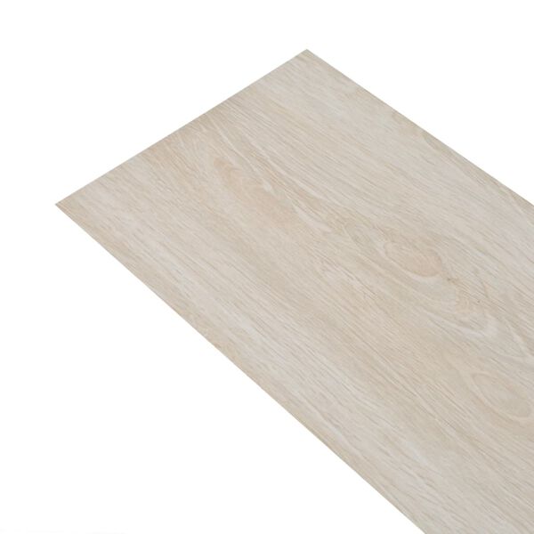 vidaXL Self-adhesive PVC Flooring Planks 2.51 m&sup2; 2mm Oak Classic White
