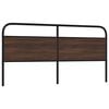 vidaXL Headboard Brown Oak 190 cm Steel and Engineered Wood