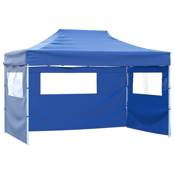 vidaXL Party Tent Folding Blue 280 x410 x 315 cm Oxford Fabric